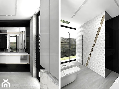 Aranżacje wnętrz - Łazienka: Projekt nowoczesnej łazienki - ARTDESIGN architektura wnętrz. Przeglądaj, dodawaj i zapisuj najlepsze zdjęcia, pomysły i inspiracje designerskie. W bazie mamy już prawie milion fotografii!