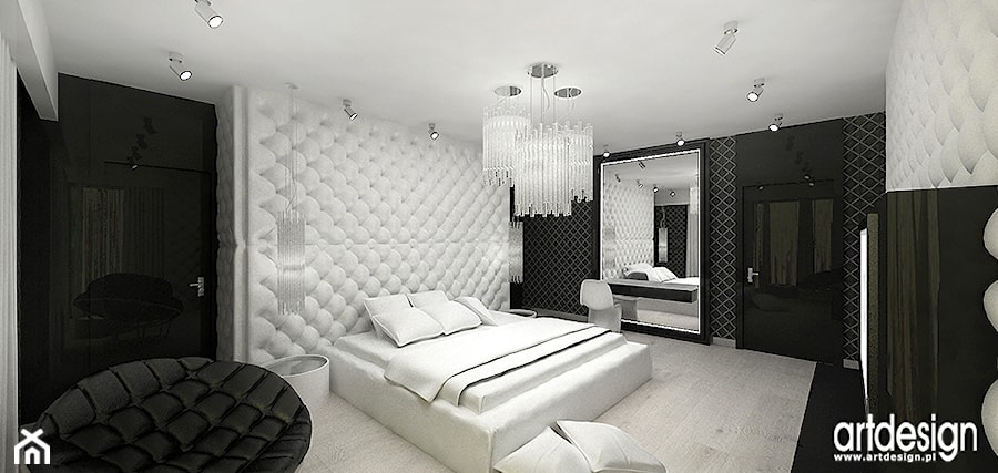 projektowanie wnętrza sypialni - zdjęcie od ARTDESIGN architektura wnętrz