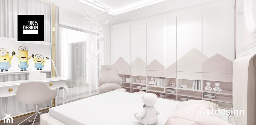 pastelowa aranżacja pokoju dziecka - zdjęcie od ARTDESIGN architektura wnętrz