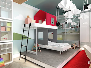 COME RAIN OR SHINE | II | Wnętrza domu - Duży szary pokój dziecka dla dziecka dla nastolatka dla chłopca dla dziewczynki dla rodzeństwa, styl nowoczesny - zdjęcie od ARTDESIGN architektura wnętrz