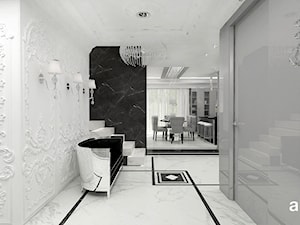 TURN BACK THE CLOCK | Wnętrze domu - Średni biały z marmurem na podłodze hol / przedpokój, styl tradycyjny - zdjęcie od ARTDESIGN architektura wnętrz