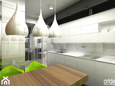 Aranżacje wnętrz - Kuchnia: projekt małej kuchni w mieszkaniu - ARTDESIGN architektura wnętrz. Przeglądaj, dodawaj i zapisuj najlepsze zdjęcia, pomysły i inspiracje designerskie. W bazie mamy już prawie milion fotografii!