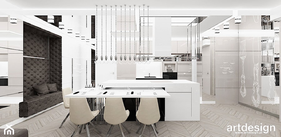EMOTIONAL POWER | Apartament - Kuchnia, styl nowoczesny - zdjęcie od ARTDESIGN architektura wnętrz