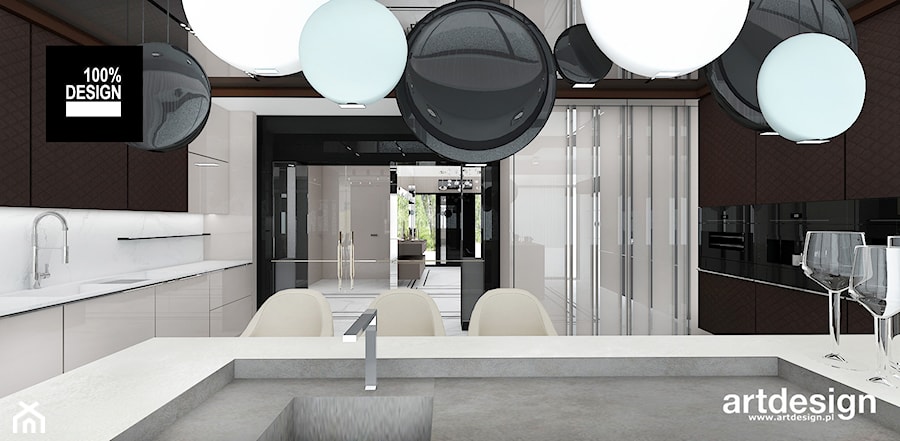 designerskie wnętrze kuchni - zdjęcie od ARTDESIGN architektura wnętrz