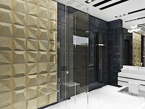 łazienka z płytkami 3d - zdjęcie od ARTDESIGN architektura wnętrz