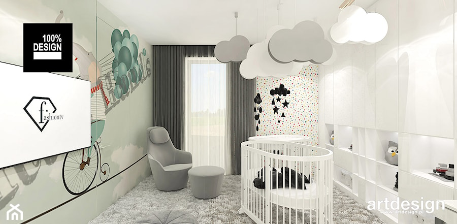 jak urządzić pokój niemowlaka - zdjęcie od ARTDESIGN architektura wnętrz