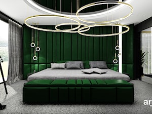 aranżacja sypialni z dużym łóżkiem - zdjęcie od ARTDESIGN architektura wnętrz