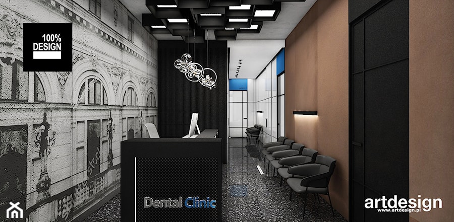Projekt wnętrza kliniki stomatologicznej - zdjęcie od ARTDESIGN architektura wnętrz