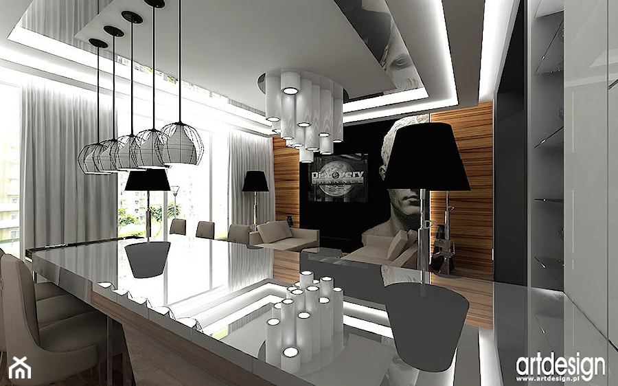projektowanie nowoczesnego mieszkania - zdjęcie od ARTDESIGN architektura wnętrz