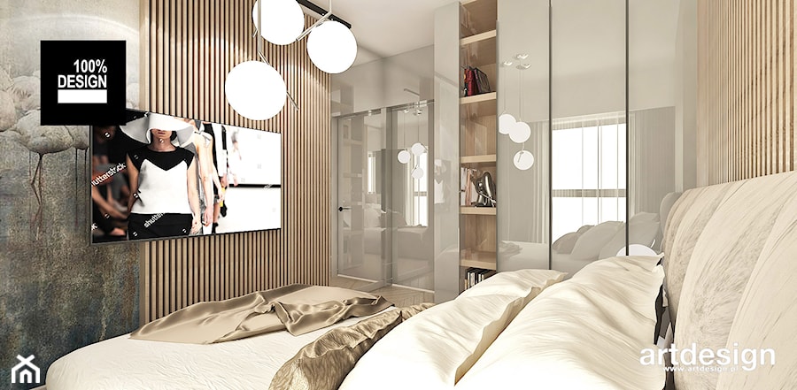 przytulna sypialnia - zdjęcie od ARTDESIGN architektura wnętrz