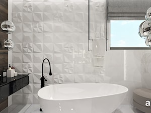 nowoczesna łazieneka z wanną wolnostojącą - zdjęcie od ARTDESIGN architektura wnętrz