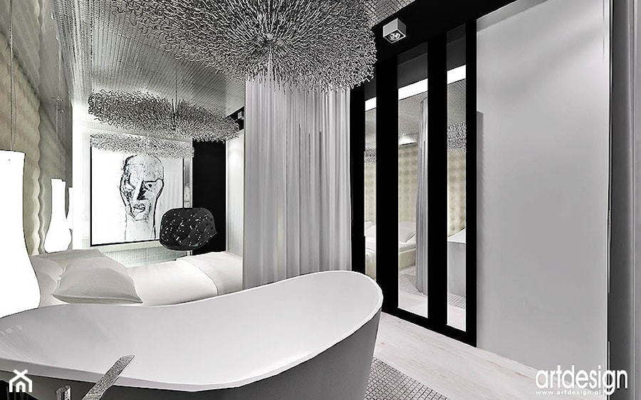 salon kąpielowy przy sypialni - zdjęcie od ARTDESIGN architektura wnętrz