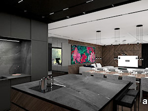 nowoczesna kuchnia otwarta na salon - zdjęcie od ARTDESIGN architektura wnętrz