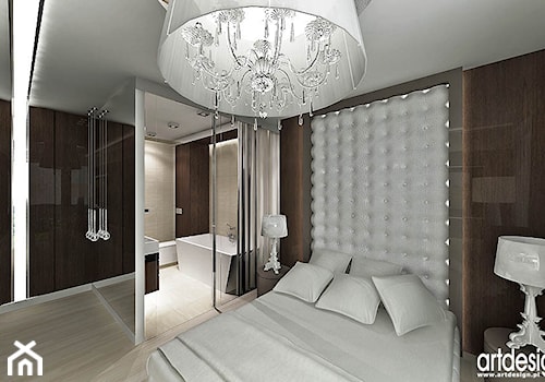 projektowanie sypialni z łazienką - zdjęcie od ARTDESIGN architektura wnętrz