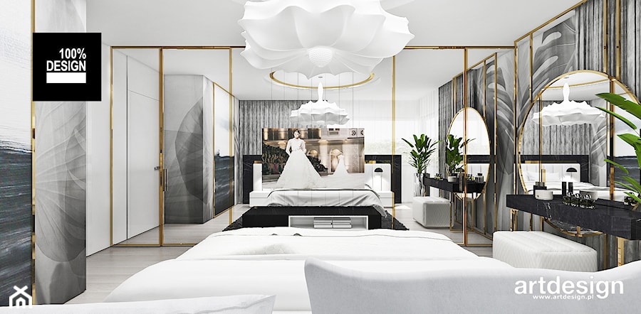 luksusowy design w sypialni - zdjęcie od ARTDESIGN architektura wnętrz