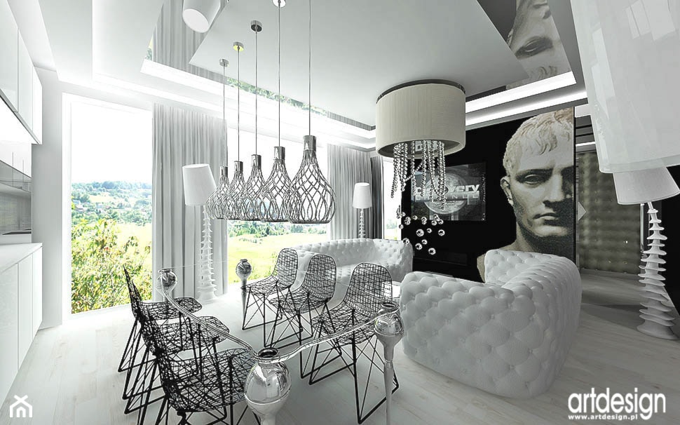 salonu styl glamour - zdjęcie od ARTDESIGN architektura wnętrz - Homebook