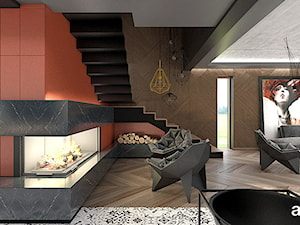 THINK TWICE | Wnętrza domu - Salon, styl nowoczesny - zdjęcie od ARTDESIGN architektura wnętrz