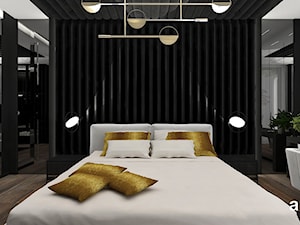aranżacja sypialni z nutą glamour - zdjęcie od ARTDESIGN architektura wnętrz