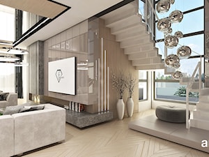projekt schodów w nowoczesnym domu - zdjęcie od ARTDESIGN architektura wnętrz