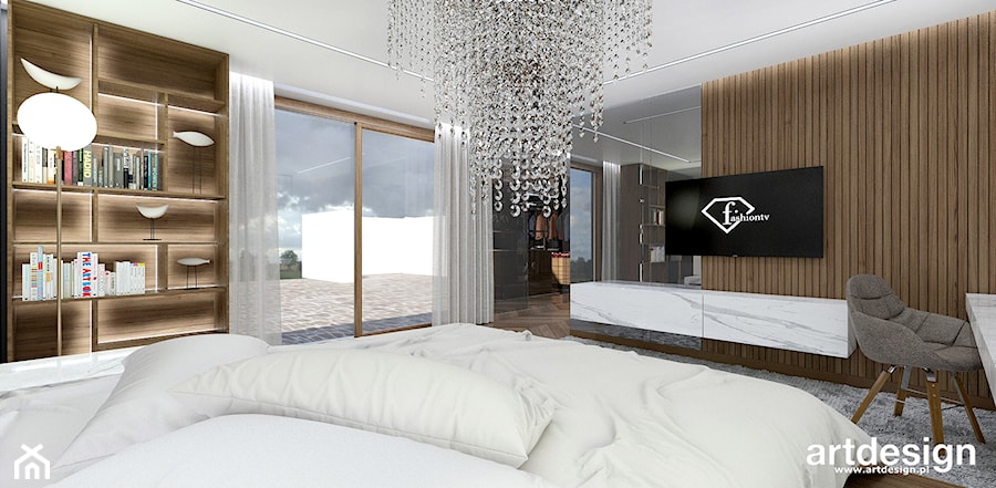 piękna aranżacja sypialni - zdjęcie od ARTDESIGN architektura wnętrz