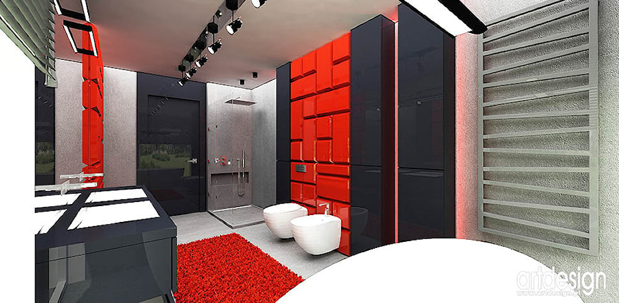 aranżacje łazienek - zdjęcie od ARTDESIGN architektura wnętrz