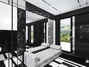 AT THE DROP OF A HAT | Wnętrza domu - Duży czarny z marmurem na podłodze hol / przedpokój, styl nowoczesny - zdjęcie od ARTDESIGN architektura wnętrz