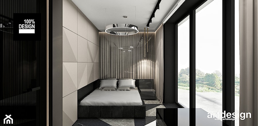 beżowa sypialnia - zdjęcie od ARTDESIGN architektura wnętrz
