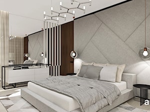 Sypialnia w ciepłych kolorach - zdjęcie od ARTDESIGN architektura wnętrz