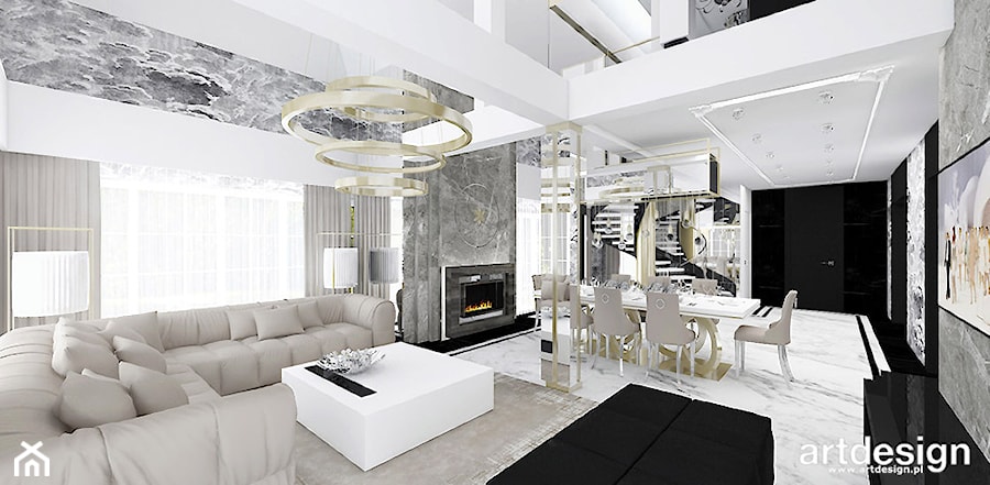 HIGH LIFE | I | Wnętrza domu - Salon, styl nowoczesny - zdjęcie od ARTDESIGN architektura wnętrz