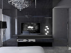 FLYING HIGH | Wnętrza apartamentu - Średnia szara sypialnia, styl nowoczesny - zdjęcie od ARTDESIGN architektura wnętrz