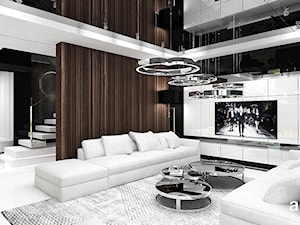 MAKE IT HAPPEN | I | Wnętrza domu - Średni czarny salon, styl minimalistyczny - zdjęcie od ARTDESIGN architektura wnętrz