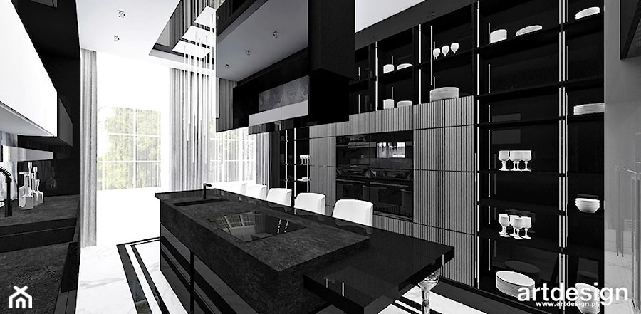 LIKE A MILLION DOLLARS | II | Wnętrza rezydencji - Kuchnia - zdjęcie od ARTDESIGN architektura wnętrz