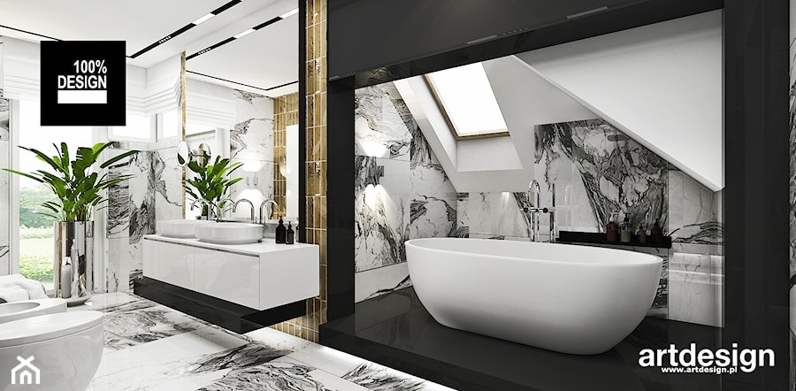 łazienka jako pokój kąpielowy - zdjęcie od ARTDESIGN architektura wnętrz