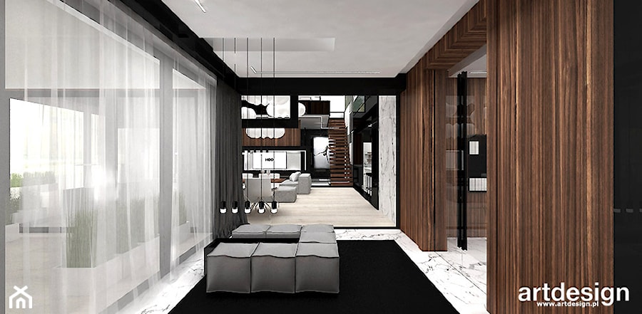 ONCE AND FOR ALL | Wnętrze domu - Hol / przedpokój, styl nowoczesny - zdjęcie od ARTDESIGN architektura wnętrz
