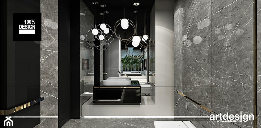 nowoczesna aranżacja łazienki - zdjęcie od ARTDESIGN architektura wnętrz