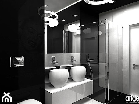 Aranżacje wnętrz - Łazienka: mała łazienka - projekty - ARTDESIGN architektura wnętrz. Przeglądaj, dodawaj i zapisuj najlepsze zdjęcia, pomysły i inspiracje designerskie. W bazie mamy już prawie milion fotografii!