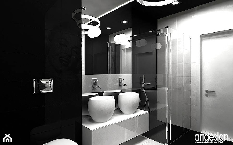 mała łazienka - projekty - zdjęcie od ARTDESIGN architektura wnętrz