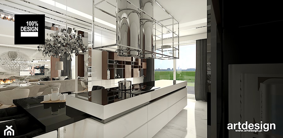 luksusowa kuchnia w apartamencie - zdjęcie od ARTDESIGN architektura wnętrz