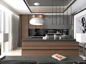 otwarta kuchnia w apartamencie - zdjęcie od ARTDESIGN architektura wnętrz