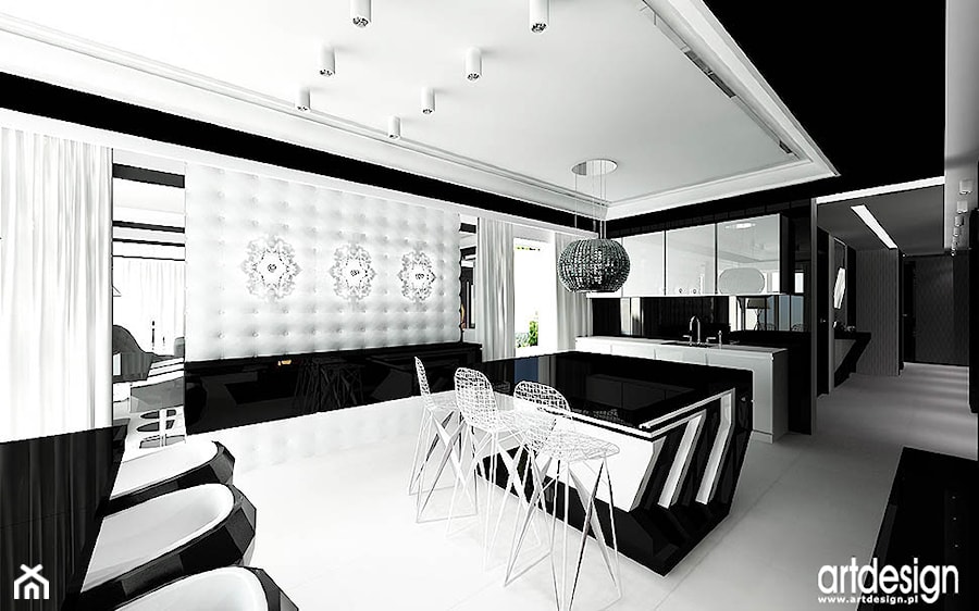 aranżacja wnętrza kuchni designerskie meble - zdjęcie od ARTDESIGN architektura wnętrz