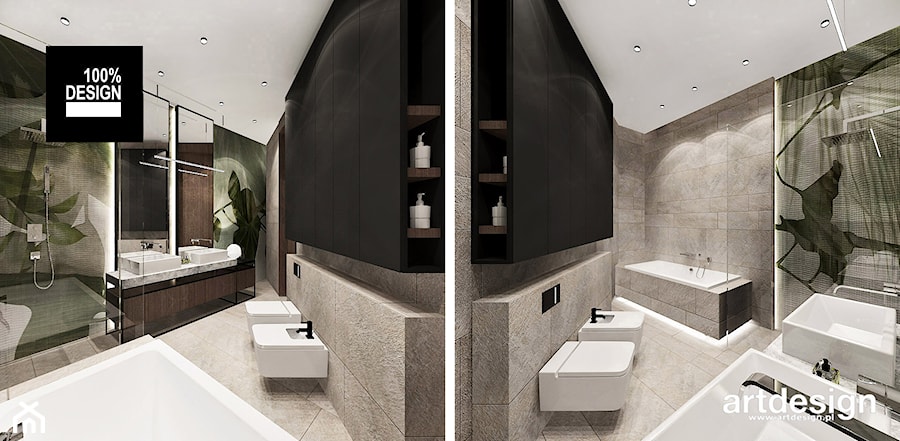 nowoczesne łazienki - zdjęcie od ARTDESIGN architektura wnętrz