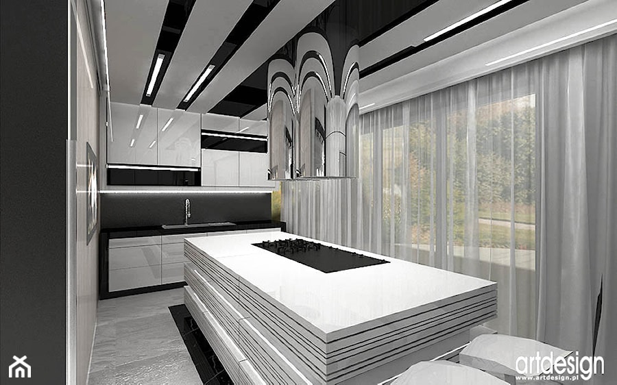 aranżacja luksusowej kuchni - zdjęcie od ARTDESIGN architektura wnętrz