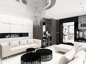 SHOW-OFF | Wnętrza apartamentu - Duży salon, styl nowoczesny - zdjęcie od ARTDESIGN architektura wnętrz