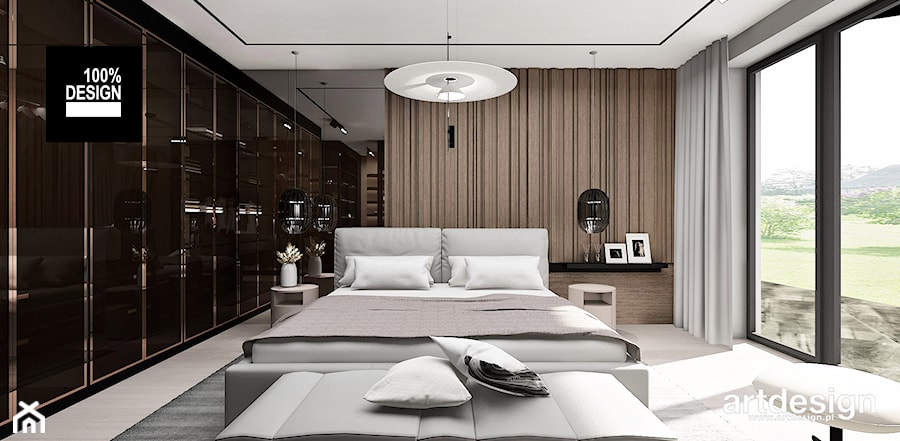 Efektowna sypialnia - zdjęcie od ARTDESIGN architektura wnętrz
