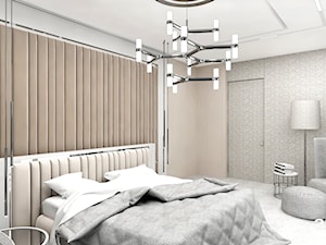 MAKE IT HAPPEN | II | Wnętrza domu - Średnia beżowa czarna sypialnia, styl minimalistyczny - zdjęcie od ARTDESIGN architektura wnętrz
