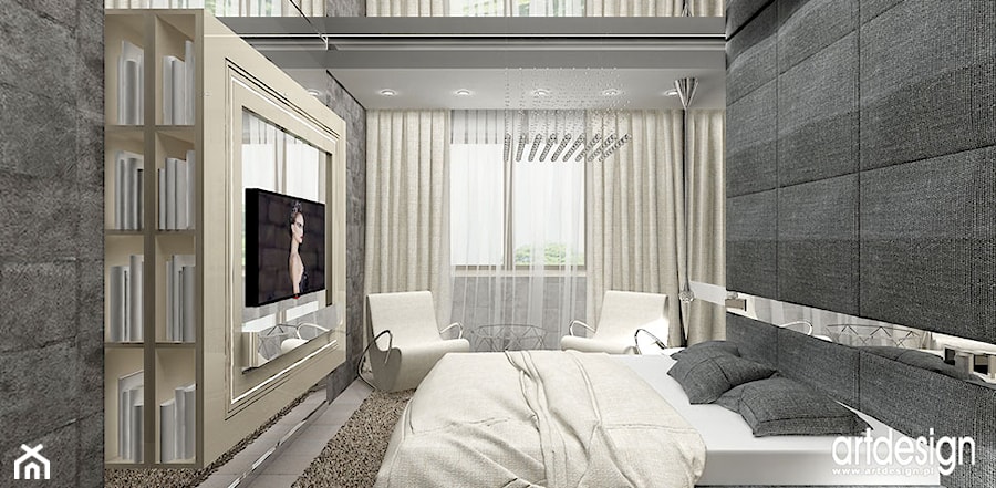 projekty sypialni wnętrza - zdjęcie od ARTDESIGN architektura wnętrz