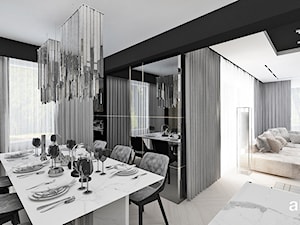 salon i jadalnia w apartamencie - zdjęcie od ARTDESIGN architektura wnętrz