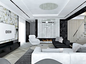 salon w stylu nowoczesnym - zdjęcie od ARTDESIGN architektura wnętrz