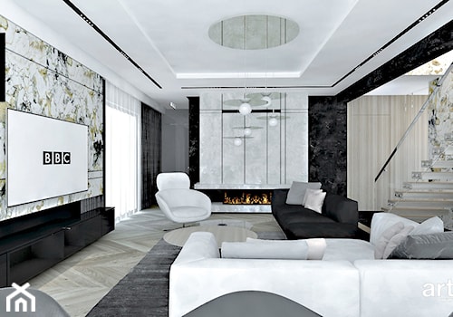 salon w stylu nowoczesnym - zdjęcie od ARTDESIGN architektura wnętrz
