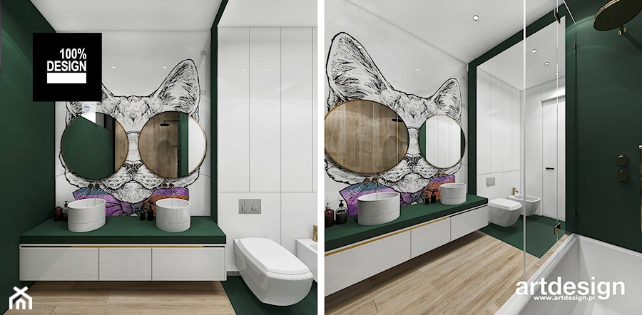 Pomysłowa aranżacja łazienki dzieci - zdjęcie od ARTDESIGN architektura wnętrz
